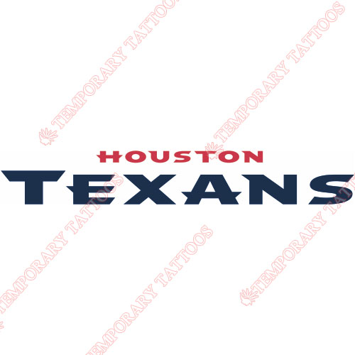 Houston Texans Customize Temporary Tattoos Stickers NO.532